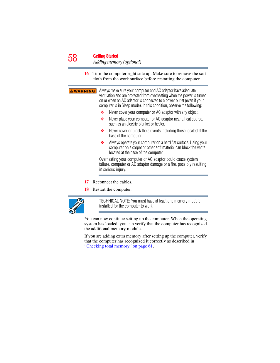 Toshiba SATELLITE U500 User Manual | Page 58 / 251