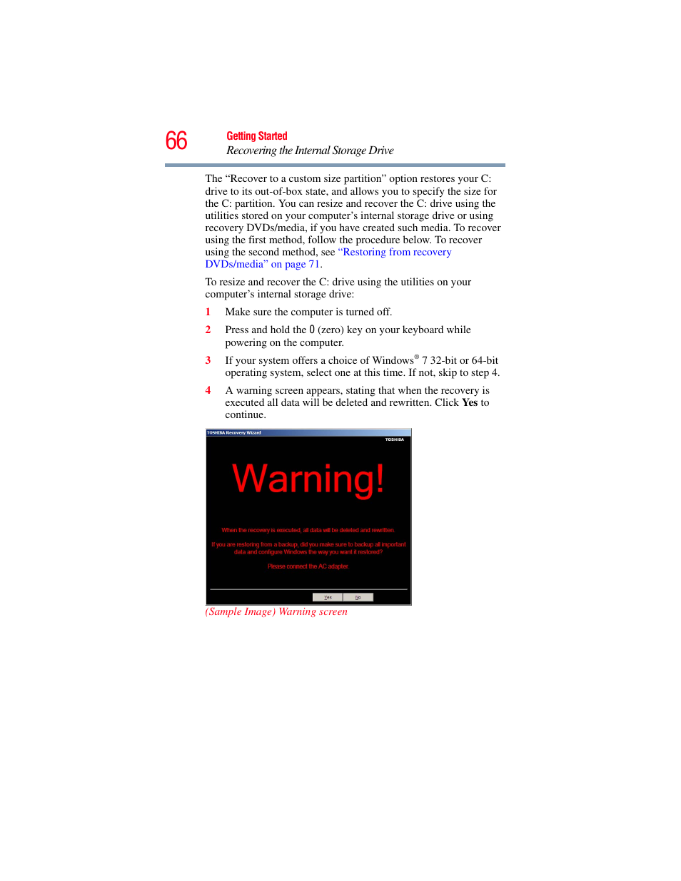 Toshiba SATELLITE U500 User Manual | Page 66 / 251