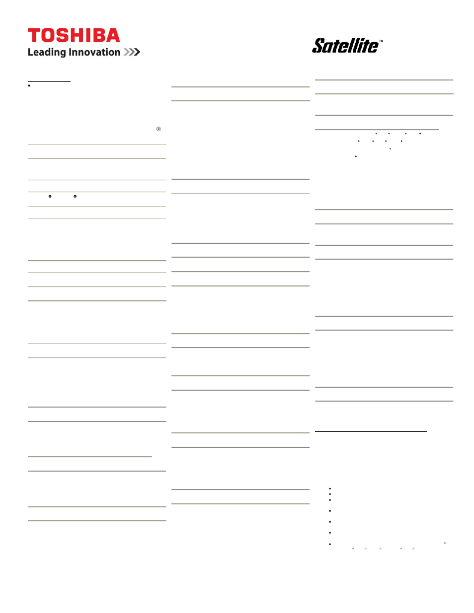 Toshiba A300-SD5 User Manual | 2 pages