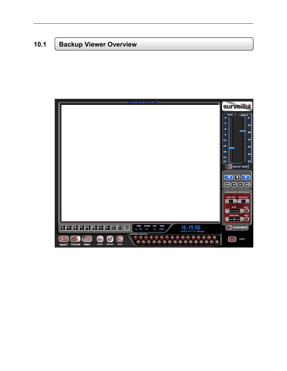1 backup viewer overview | Toshiba EVR64-X User Manual | Page 122 / 147