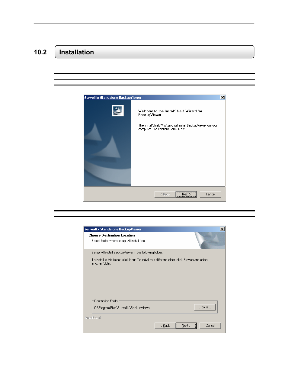 2 installation, Installing the backup viewer | Toshiba EVR64-X User Manual | Page 123 / 147