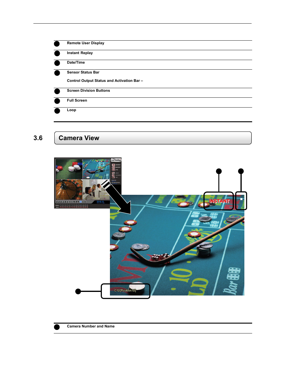 6 camera view | Toshiba EVR64-X User Manual | Page 43 / 147