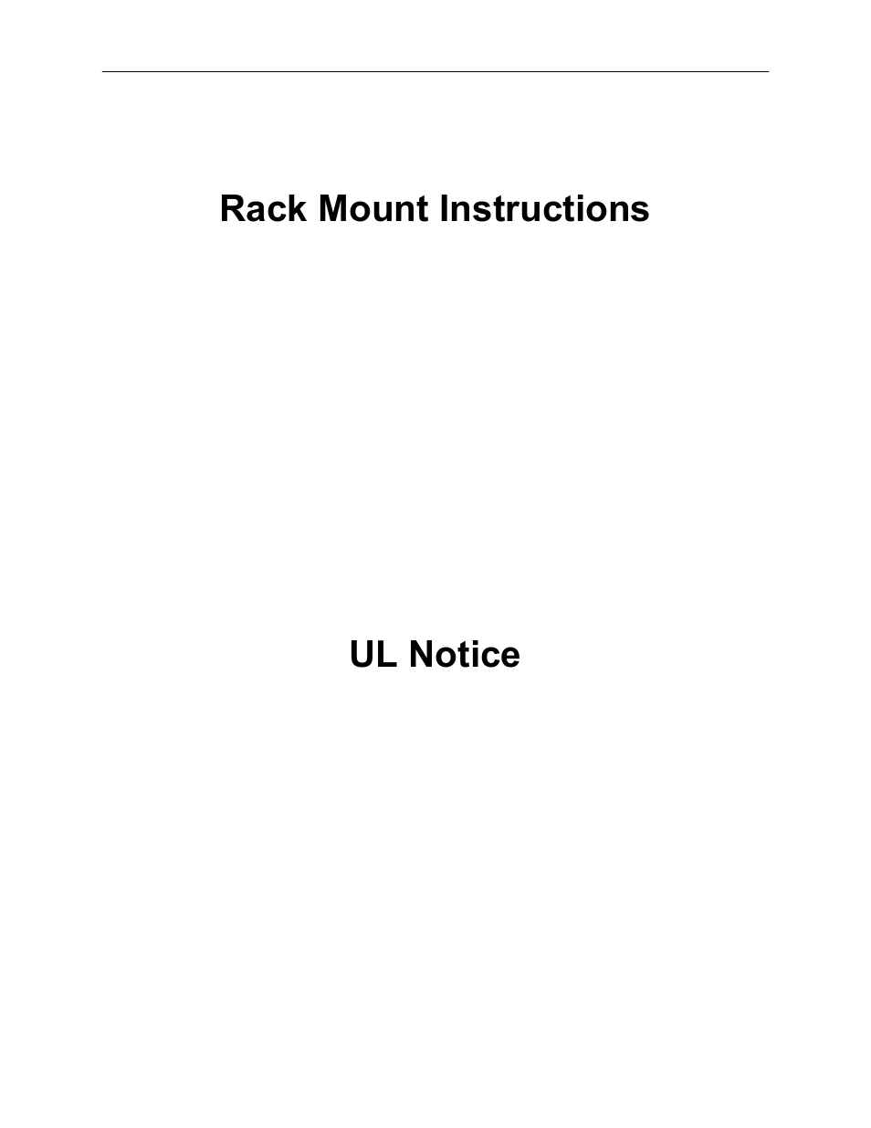 Rack mount instructions, Ul notice | Toshiba EVR64-X User Manual | Page 6 / 147