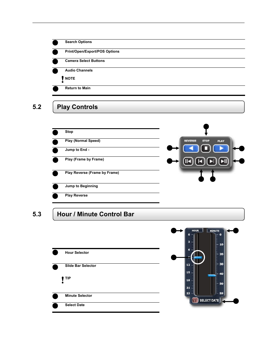 2 play controls, 3 hour / minute control bar | Toshiba EVR64-X User Manual | Page 77 / 147