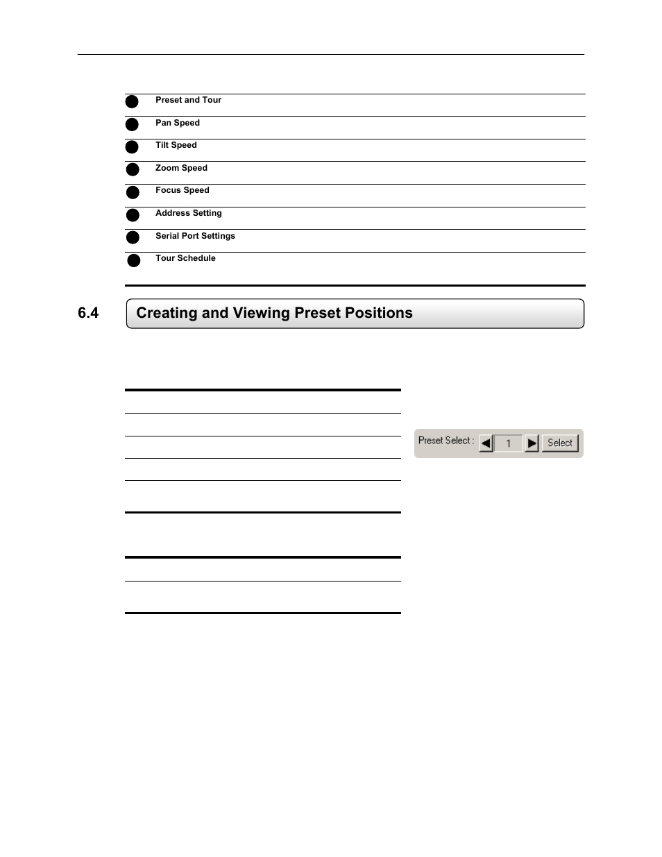 4 creating and viewing preset positions, Creating a preset, Viewing a preset | Toshiba EVR64-X User Manual | Page 96 / 147