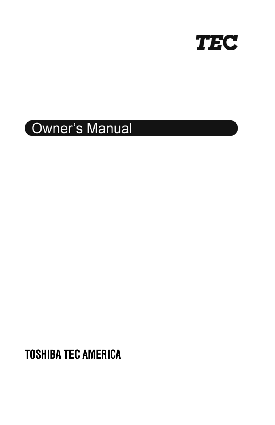 Fs-3700 series, Toshiba tec america | Toshiba FS-3700 Series User Manual | Page 4 / 150