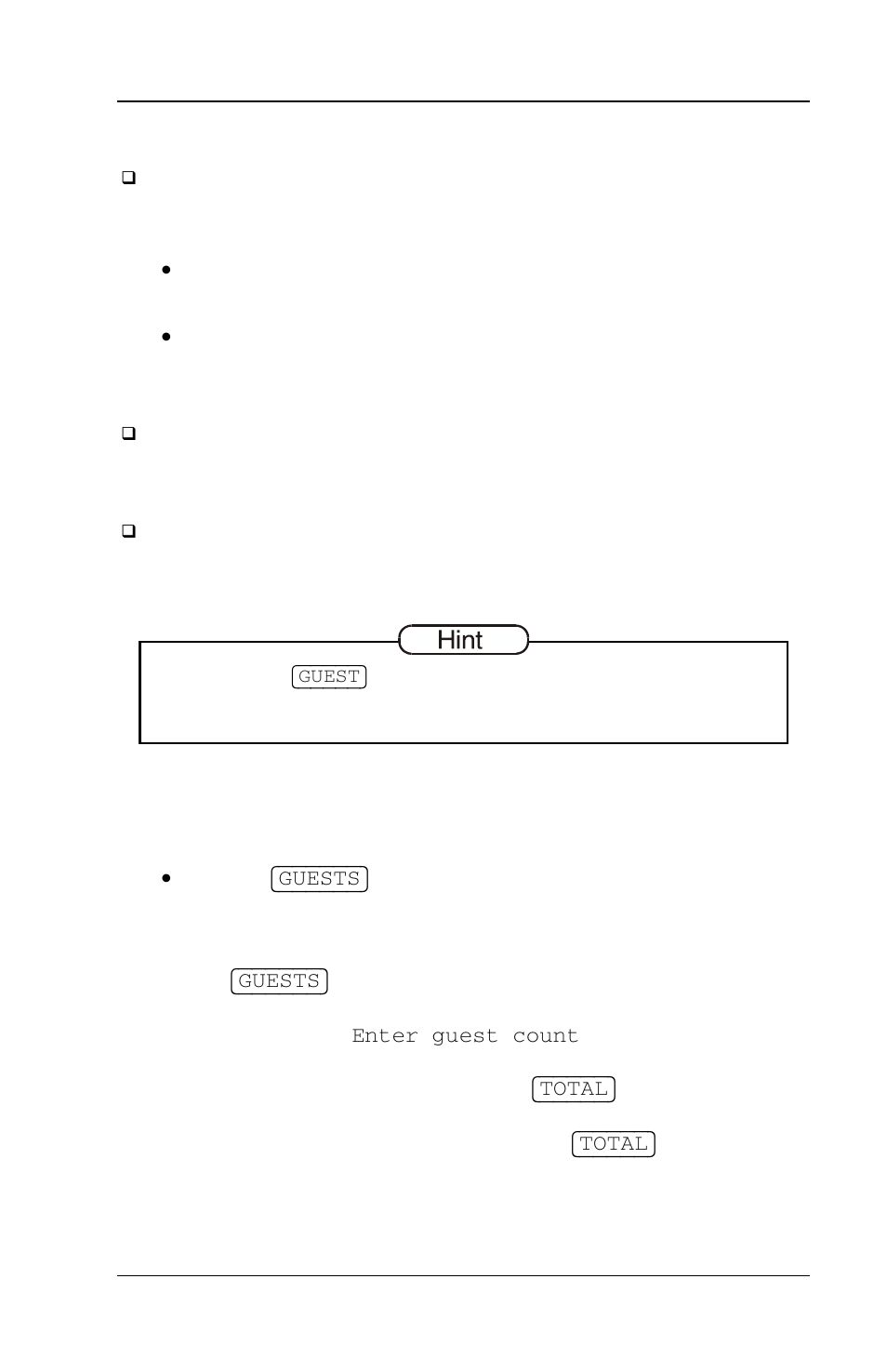 2 guest count, Guest count -5 | Toshiba FS-3700 Series User Manual | Page 49 / 150