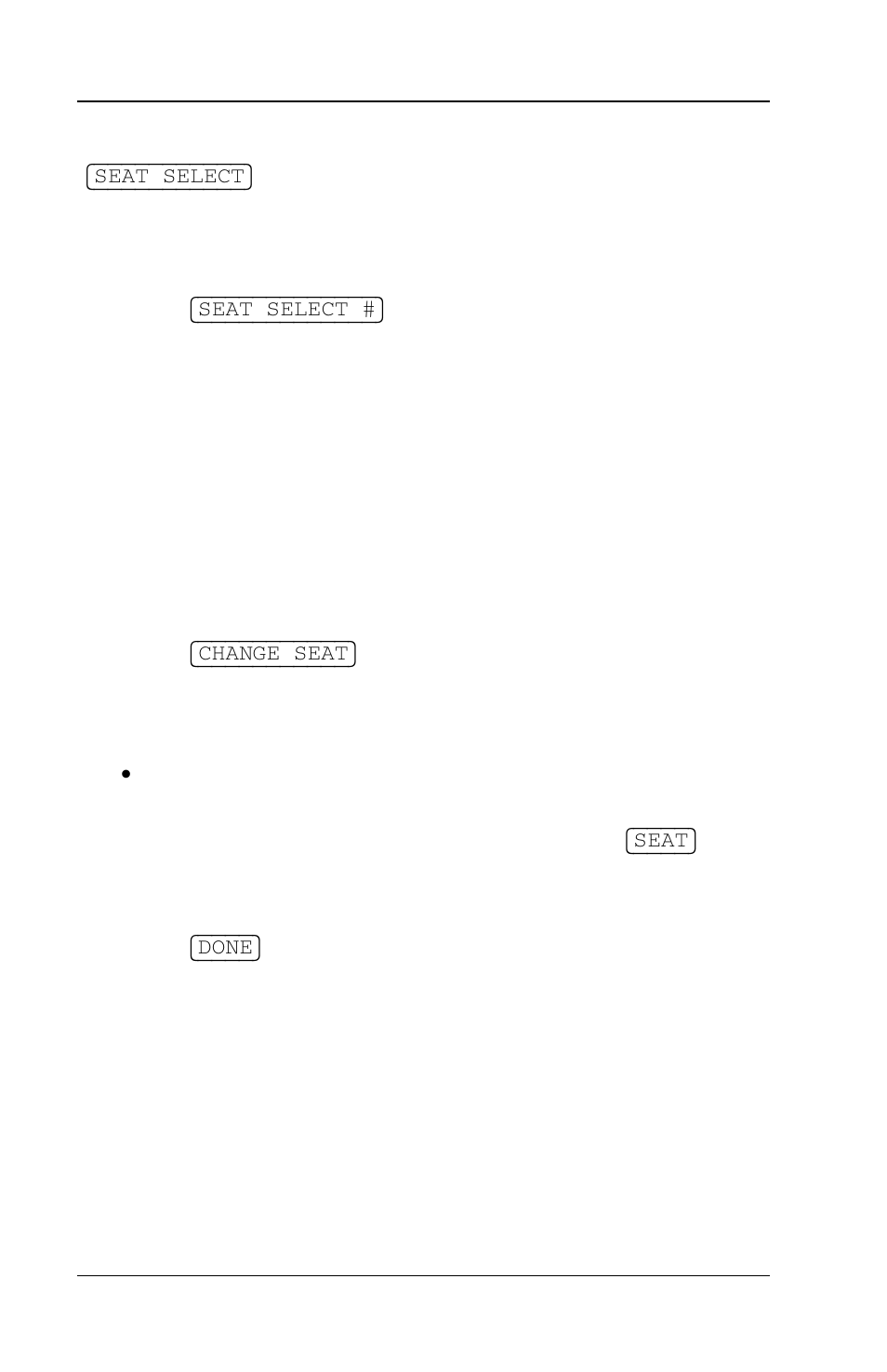 With seat select, Change seat number | Toshiba FS-3700 Series User Manual | Page 60 / 150