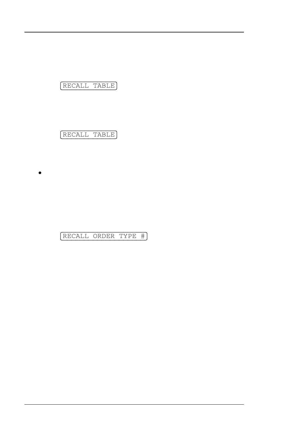 2 by table number, 3 recall by order type, By table number -28 | Recall by order type -28 | Toshiba FS-3700 Series User Manual | Page 72 / 150