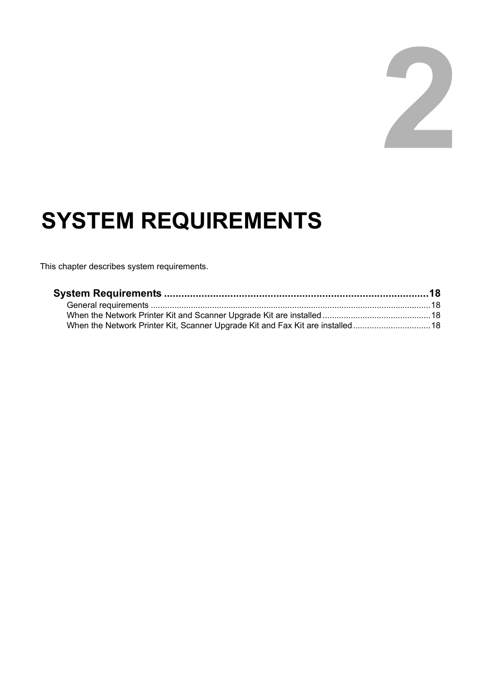 System requirements, Chapter 2 | Toshiba GA-1200 User Manual | Page 19 / 42