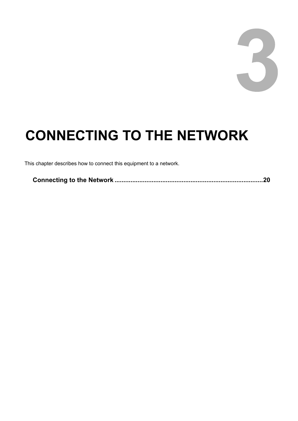 Connecting to the network, Chapter 3 | Toshiba GA-1200 User Manual | Page 21 / 42