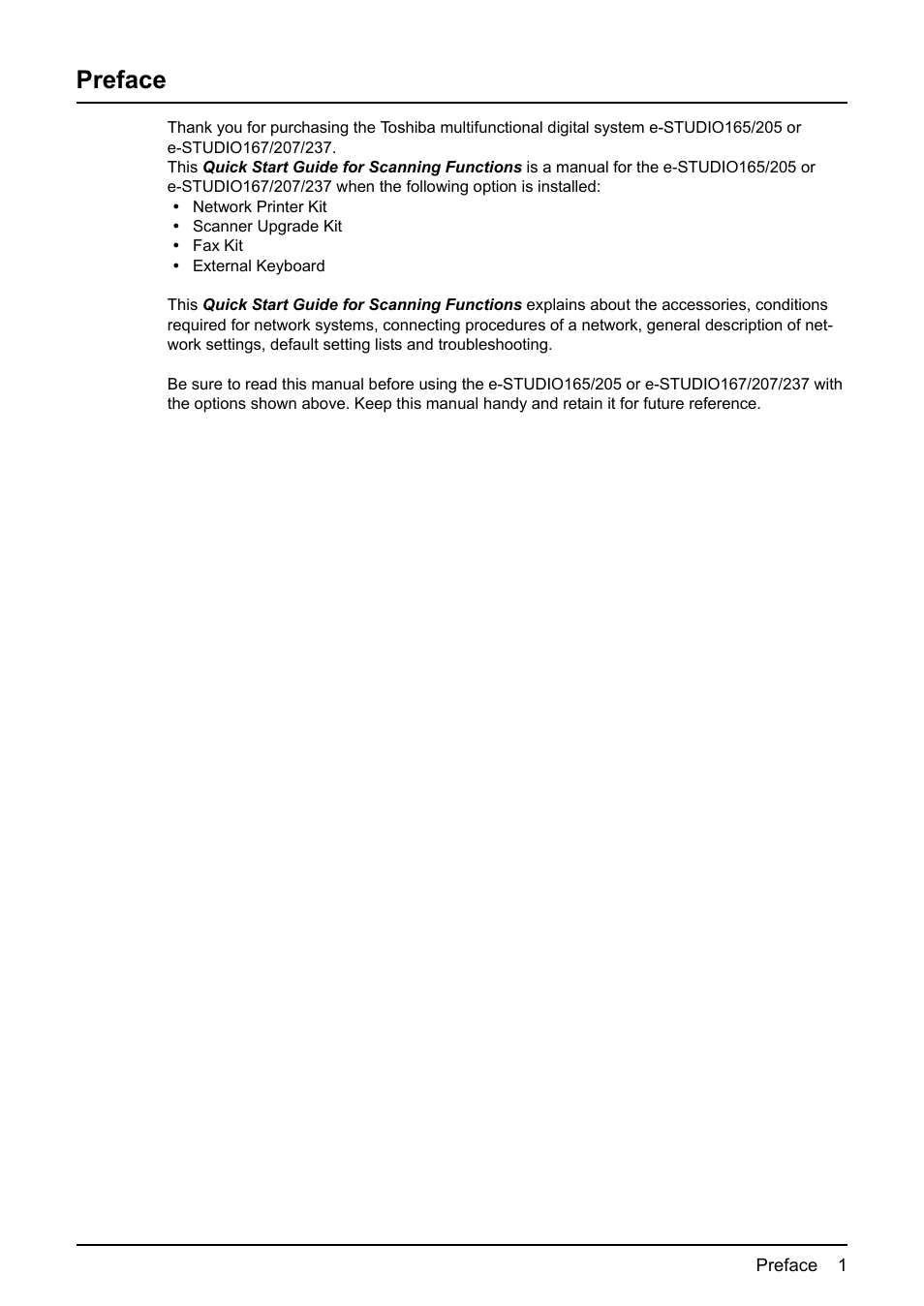 Preface | Toshiba GA-1200 User Manual | Page 3 / 42