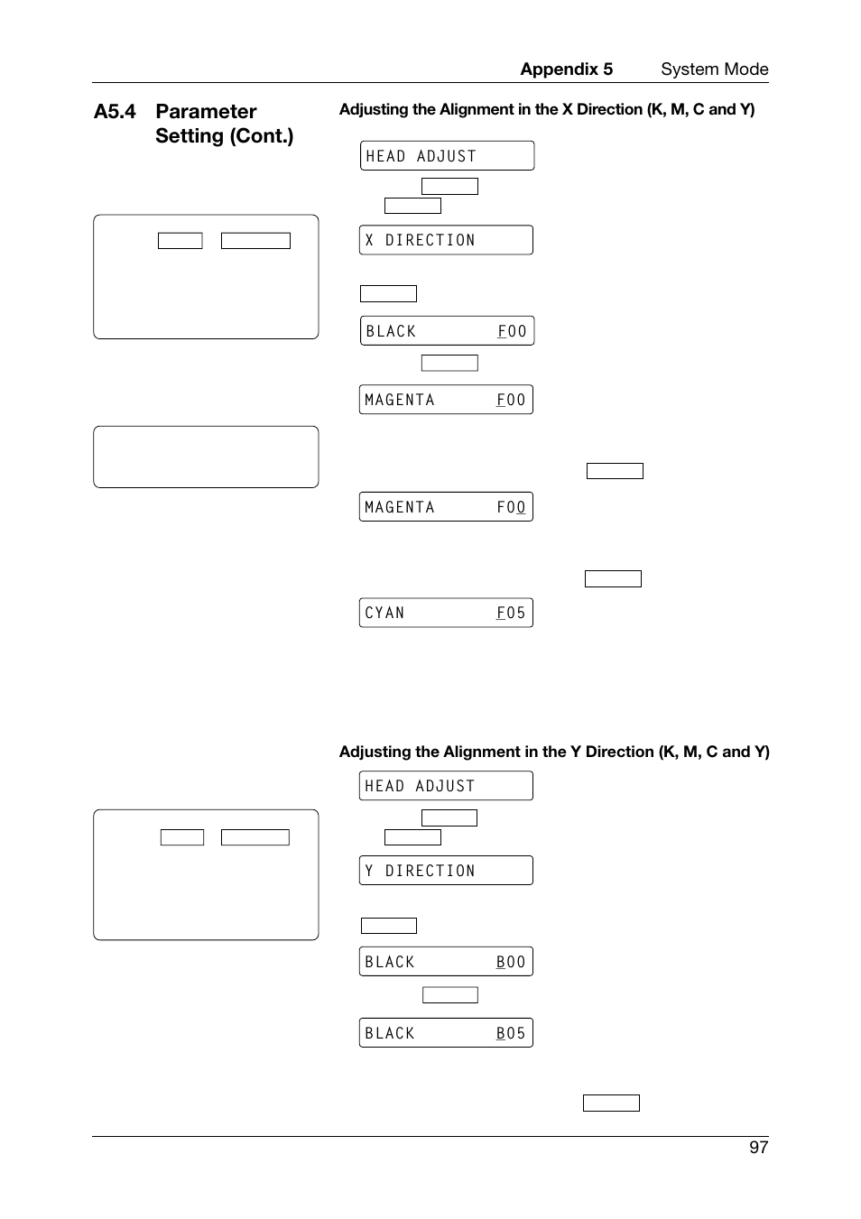 A5.4 parameter setting (cont.) | Toshiba CB-416-T3-QQ User Manual | Page 105 / 122