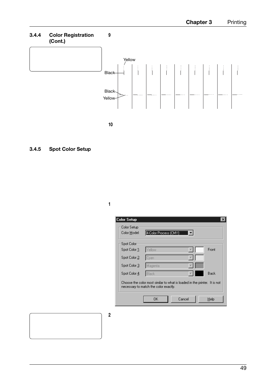 Spot color setup | Toshiba CB-416-T3-QQ User Manual | Page 57 / 122