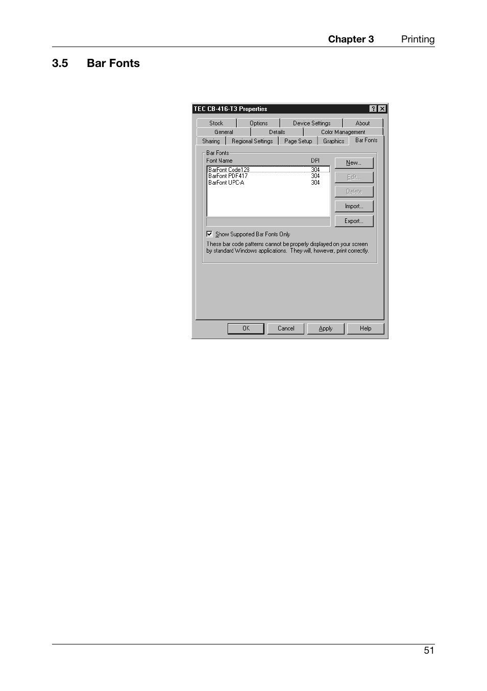 5 bar fonts | Toshiba CB-416-T3-QQ User Manual | Page 59 / 122