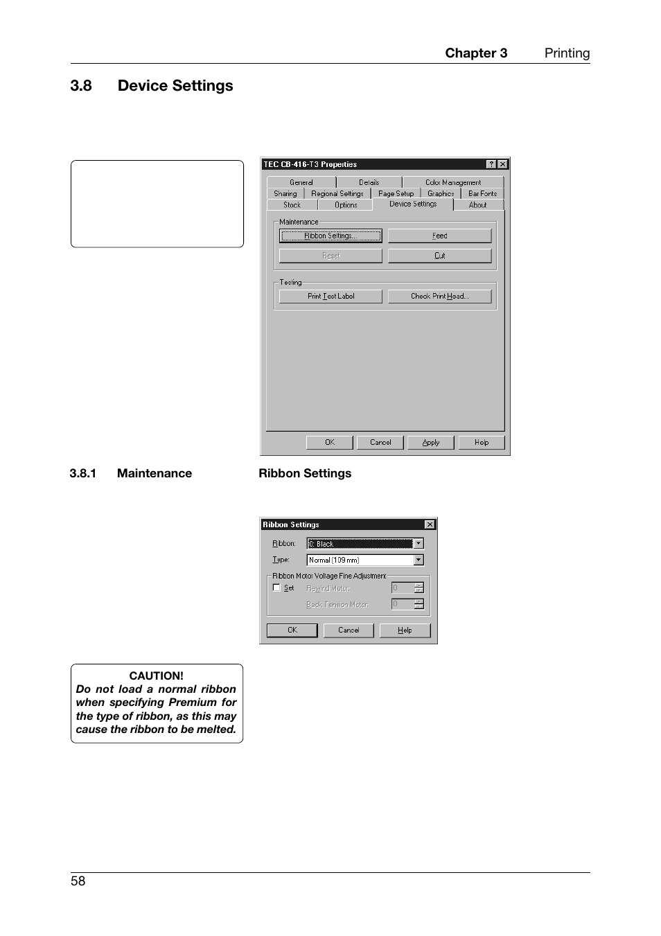 8 device settings, Maintenance | Toshiba CB-416-T3-QQ User Manual | Page 66 / 122