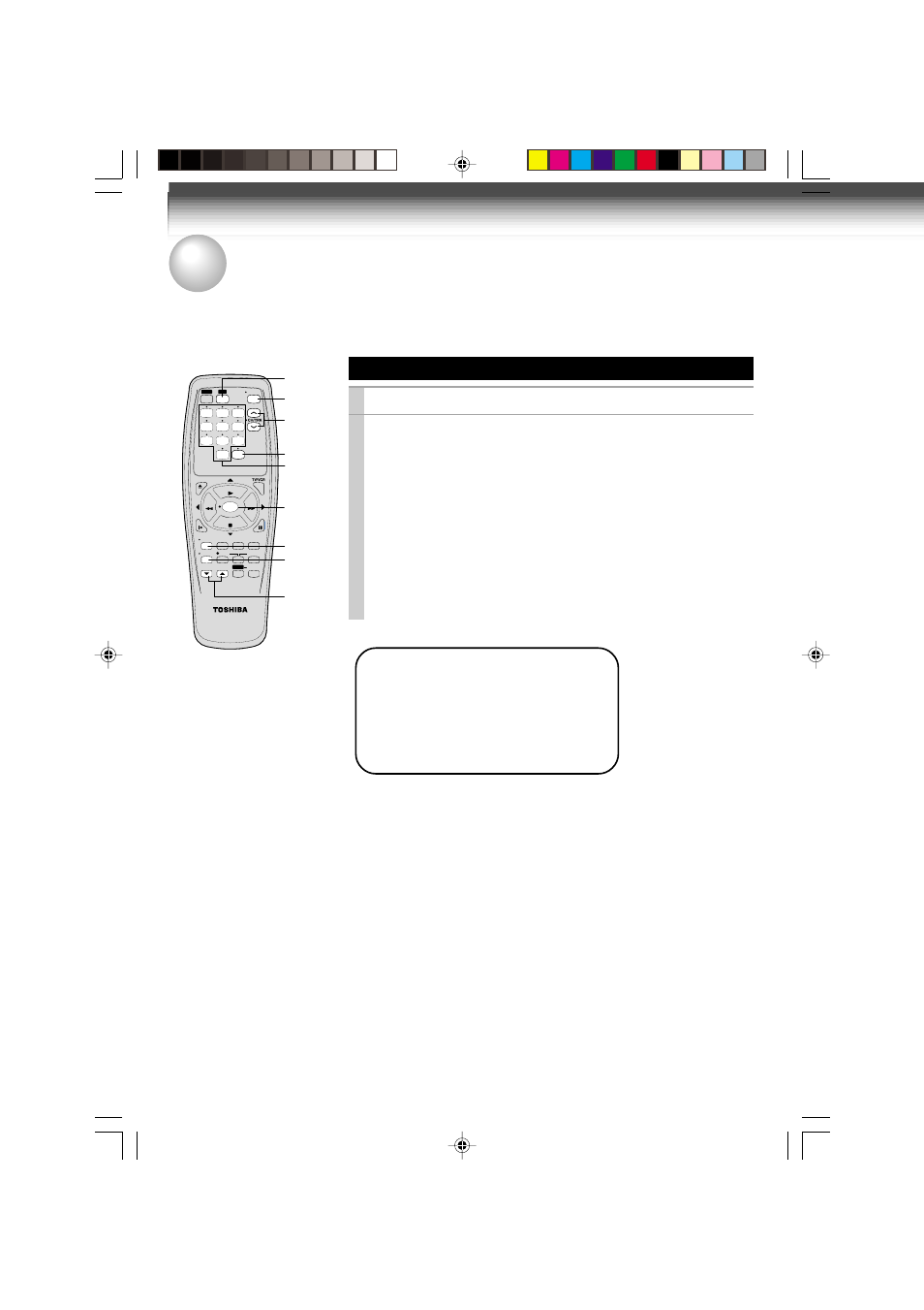 Additional information, Remote control for toshiba tv's, Remote control for toshiba tv’s | Toshiba tv’s control, The remote control can control toshiba tv’s | Toshiba W-412 User Manual | Page 28 / 32