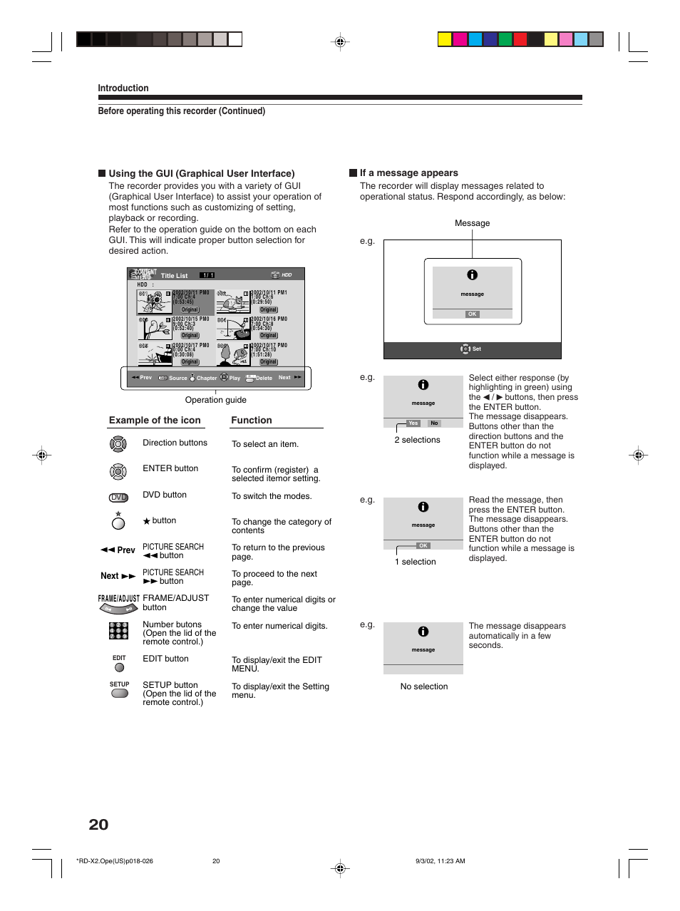 Toshiba RD-X2U User Manual | Page 20 / 44