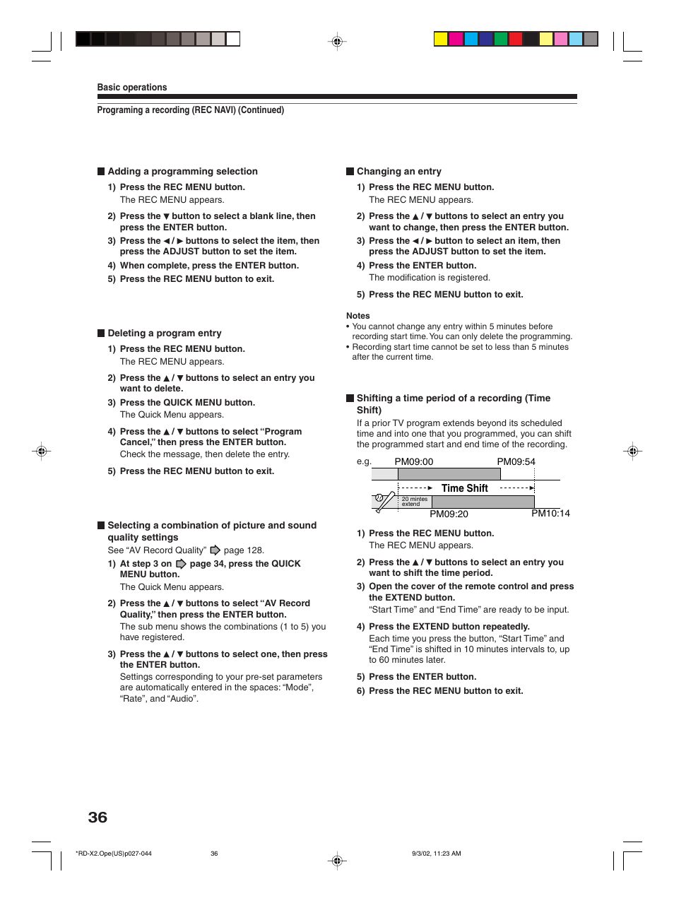 Toshiba RD-X2U User Manual | Page 36 / 44