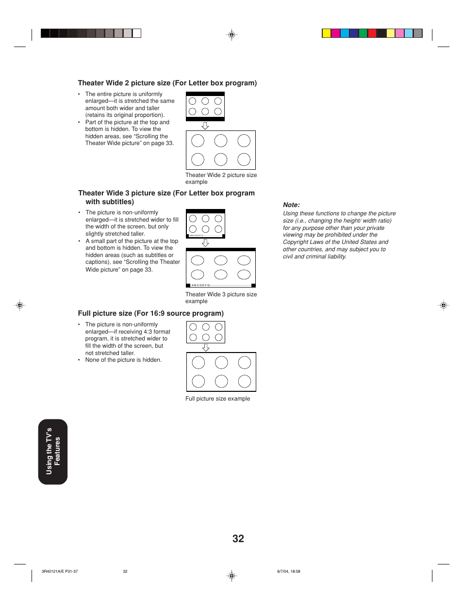 Toshiba 26HF84 User Manual | Page 32 / 46