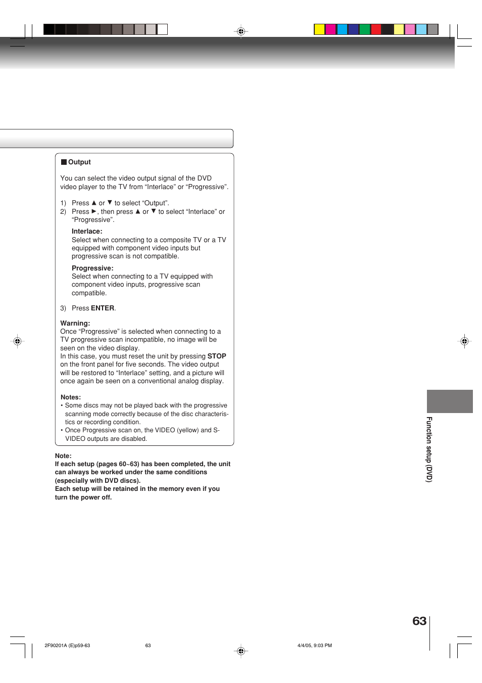 Toshiba SD-V593SU User Manual | Page 63 / 72