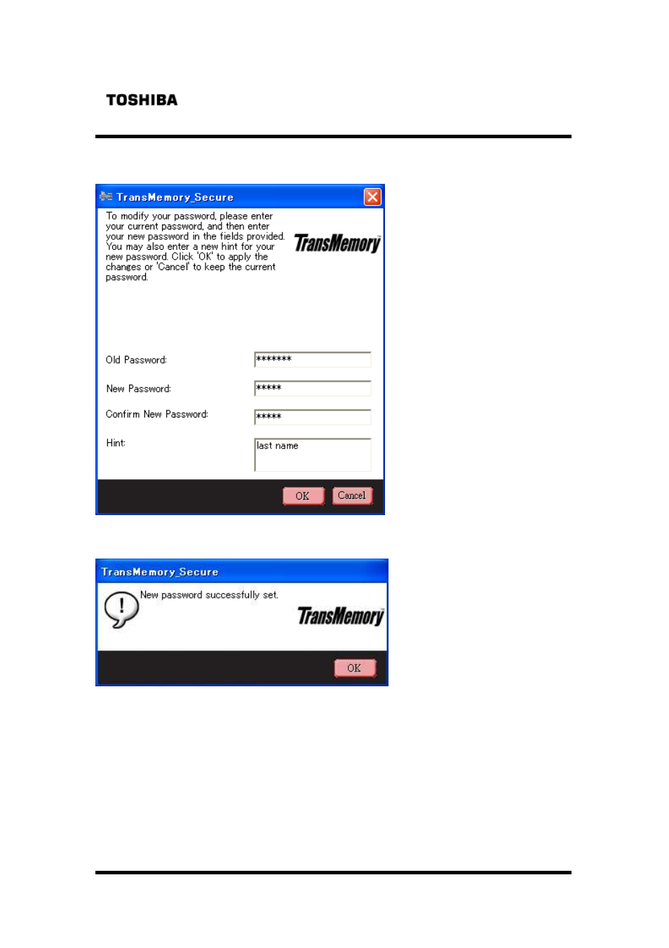 Toshiba TRANSMEMORY U2M-008GT User Manual | Page 24 / 26