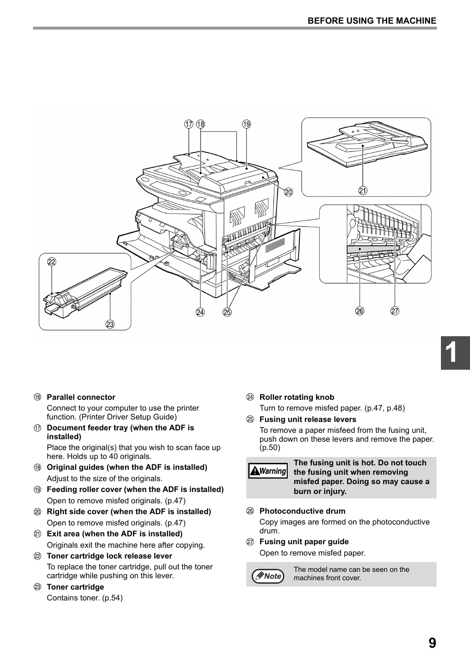 Toshiba e-STUDIO161 User Manual | Page 15 / 76