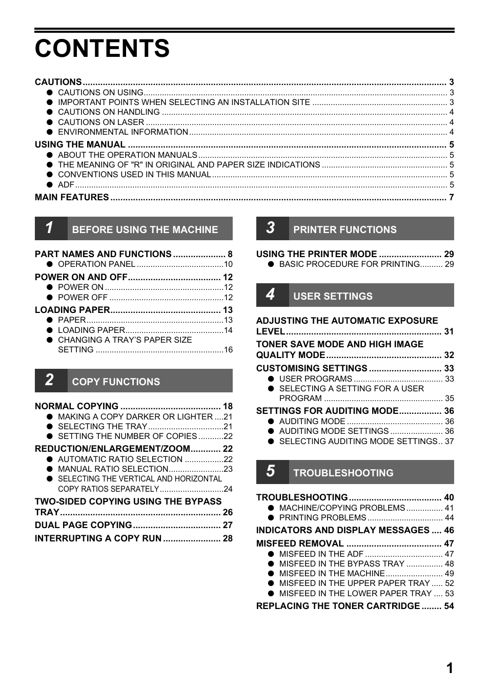 Toshiba e-STUDIO161 User Manual | Page 7 / 76