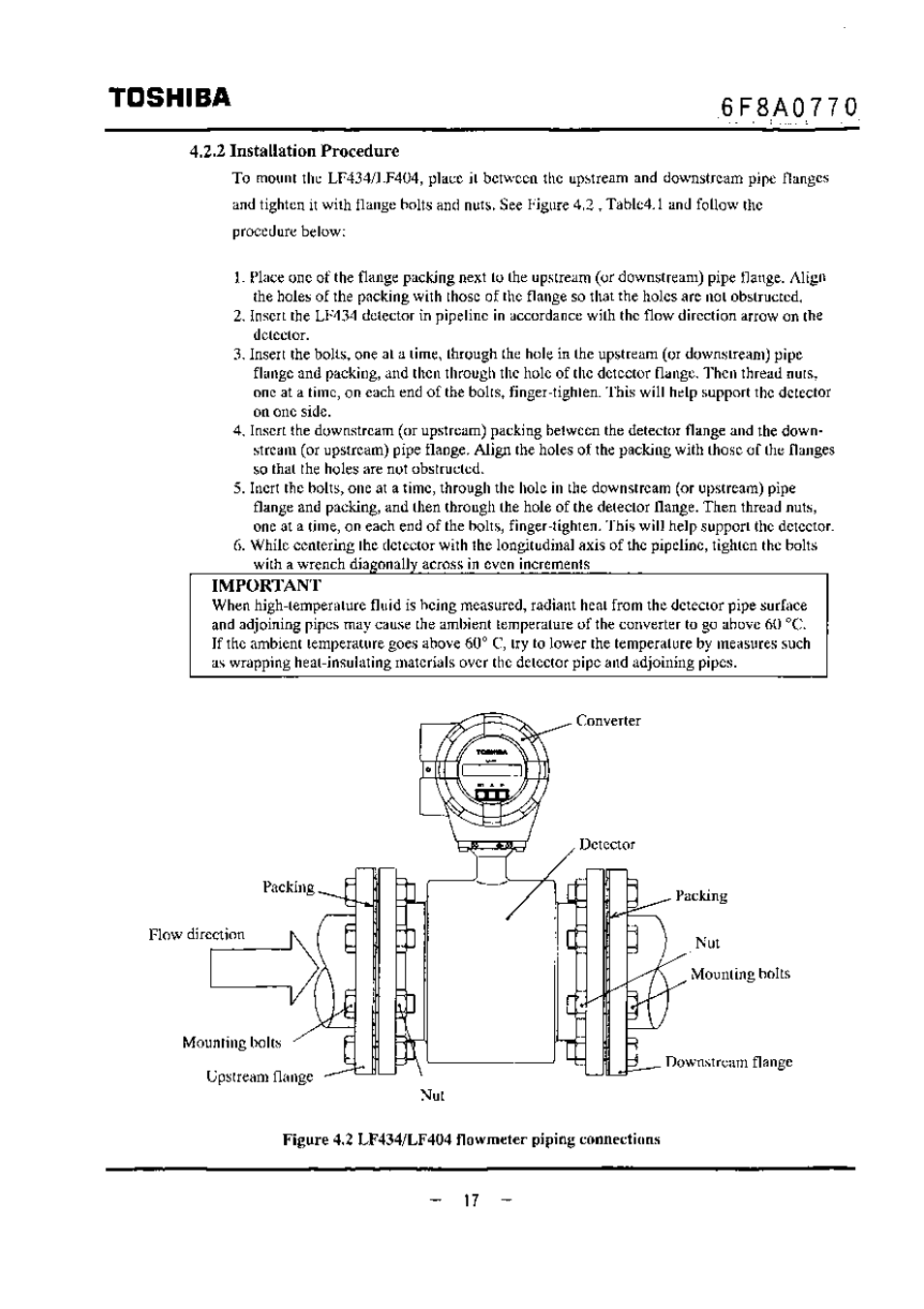 2 installation procedure, Toshiba | Toshiba LF434 User Manual | Page 18 / 158