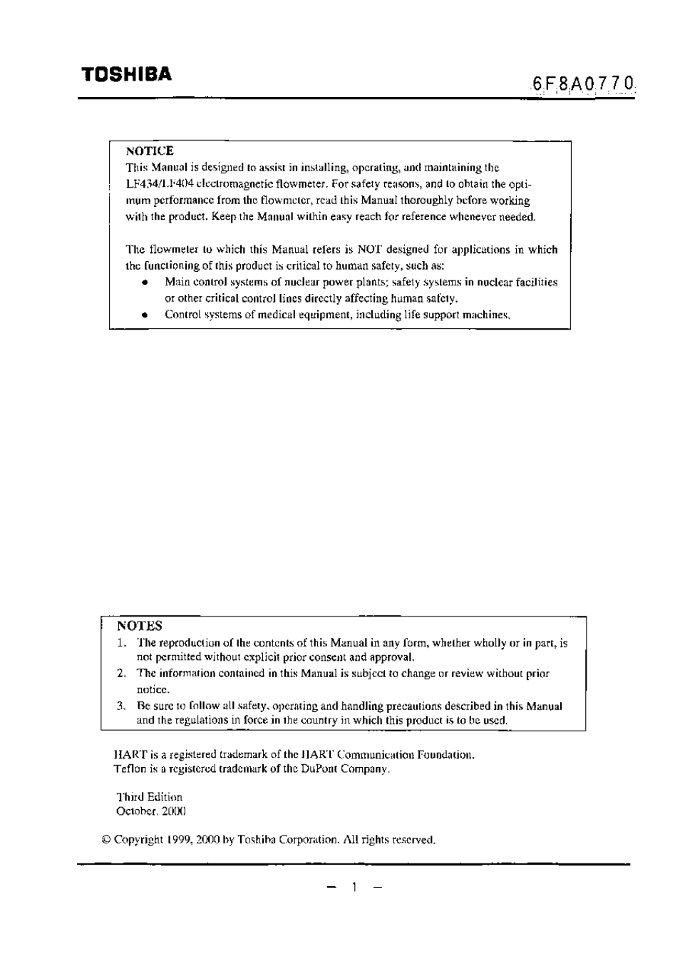 Toshiba | Toshiba LF434 User Manual | Page 2 / 158