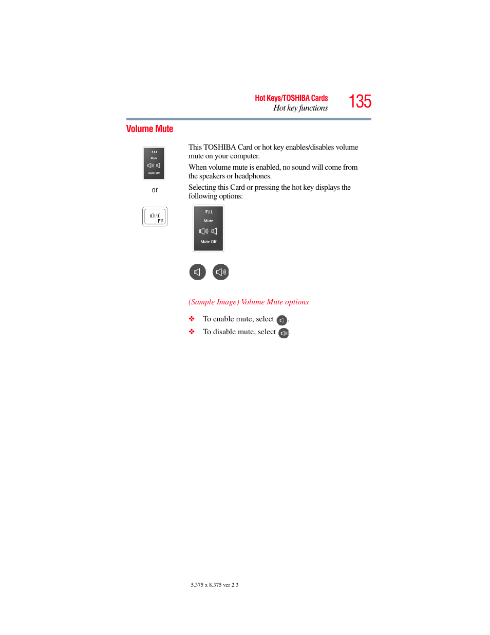 Volume mute | Toshiba LX800 User Manual | Page 135 / 159