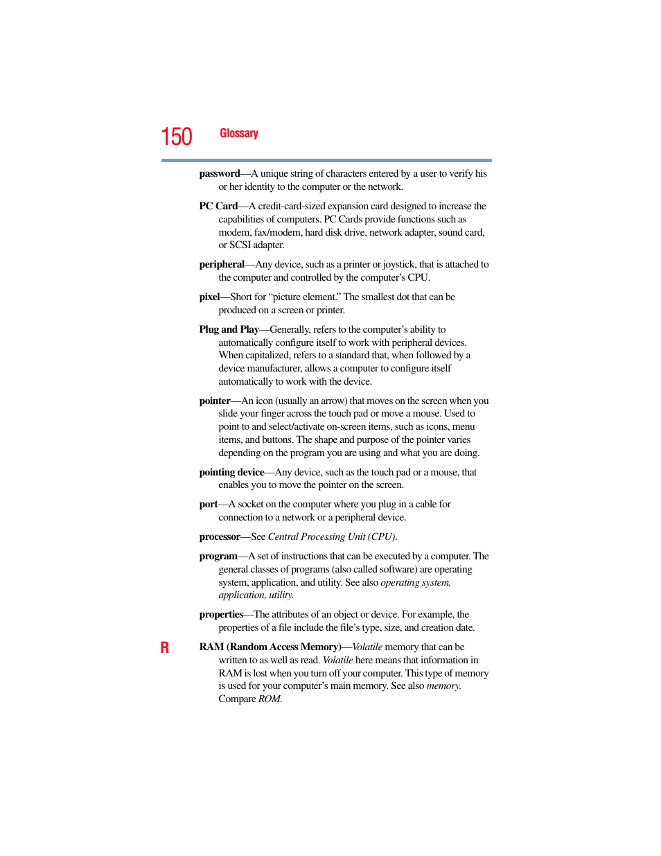 Toshiba LX800 User Manual | Page 150 / 159