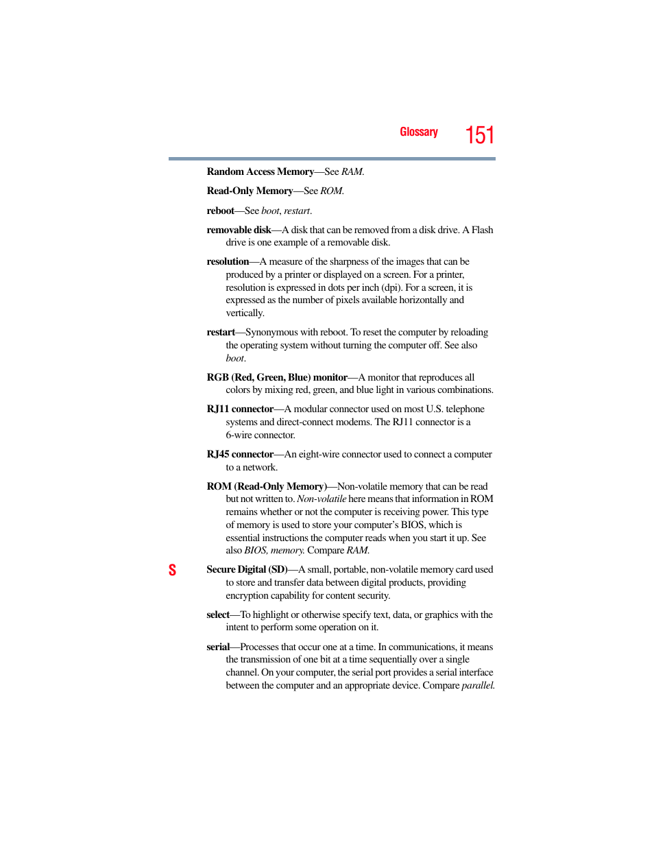 Toshiba LX800 User Manual | Page 151 / 159