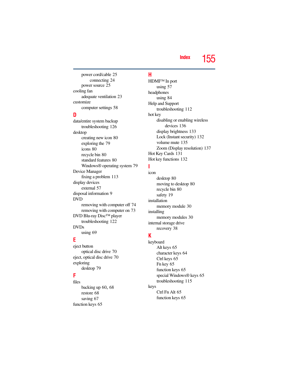 Toshiba LX800 User Manual | Page 155 / 159