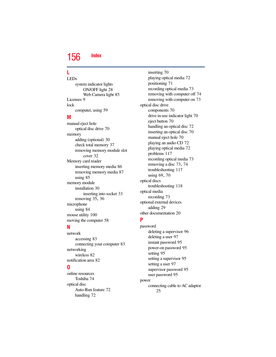 Toshiba LX800 User Manual | Page 156 / 159