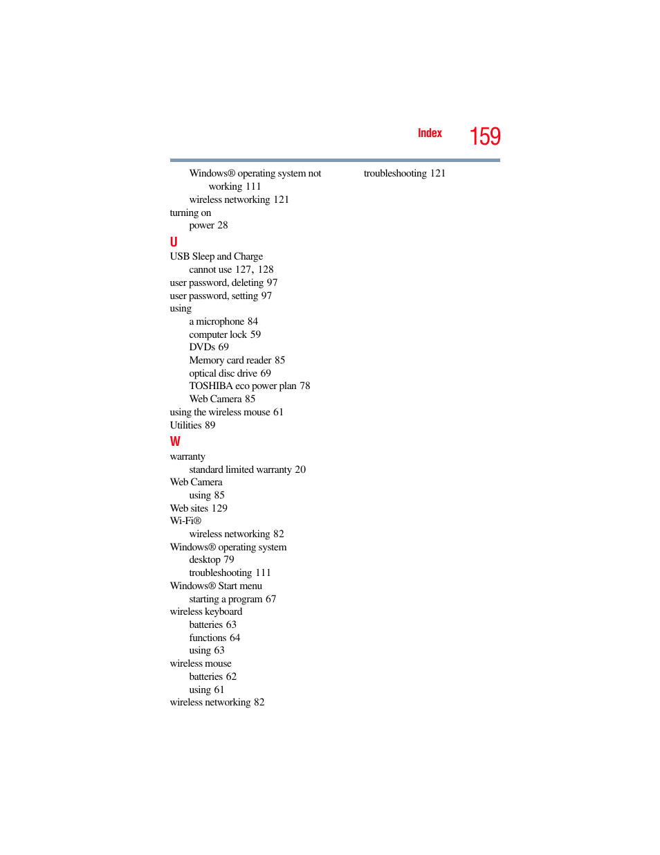 Toshiba LX800 User Manual | Page 159 / 159