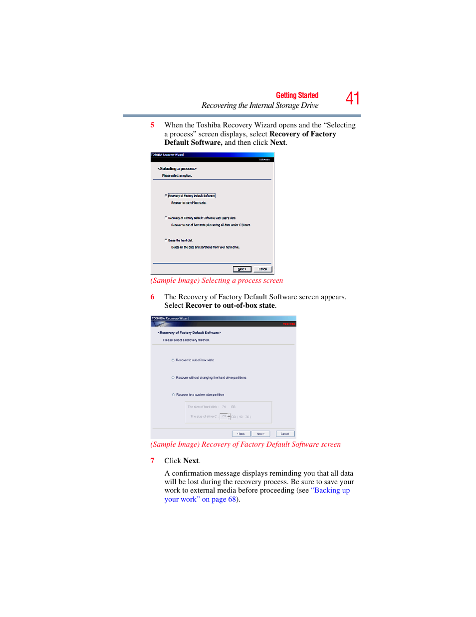 Toshiba LX800 User Manual | Page 41 / 159