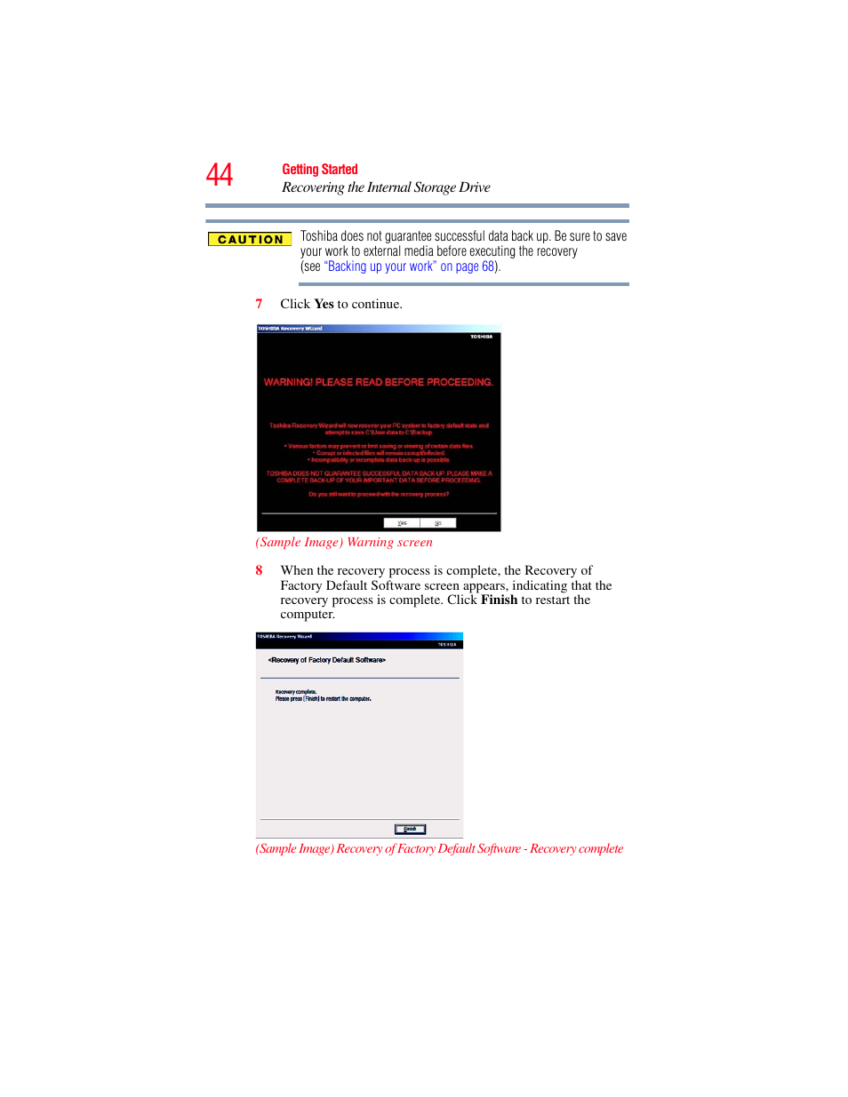 Toshiba LX800 User Manual | Page 44 / 159