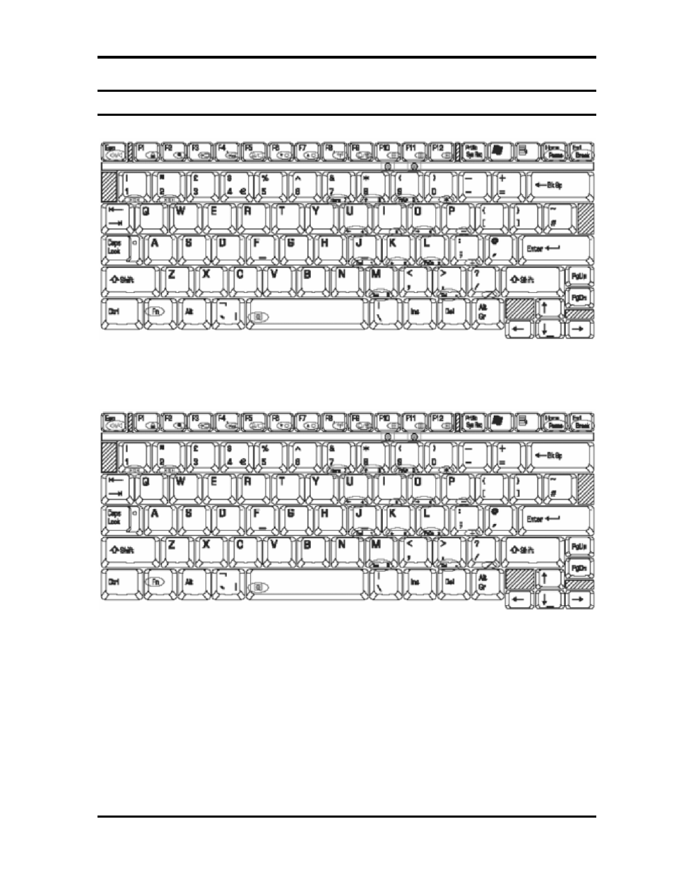 Appendix e - key layout, Appendix e key layout | Toshiba PORTEGE M400 User Manual | Page 389 / 426