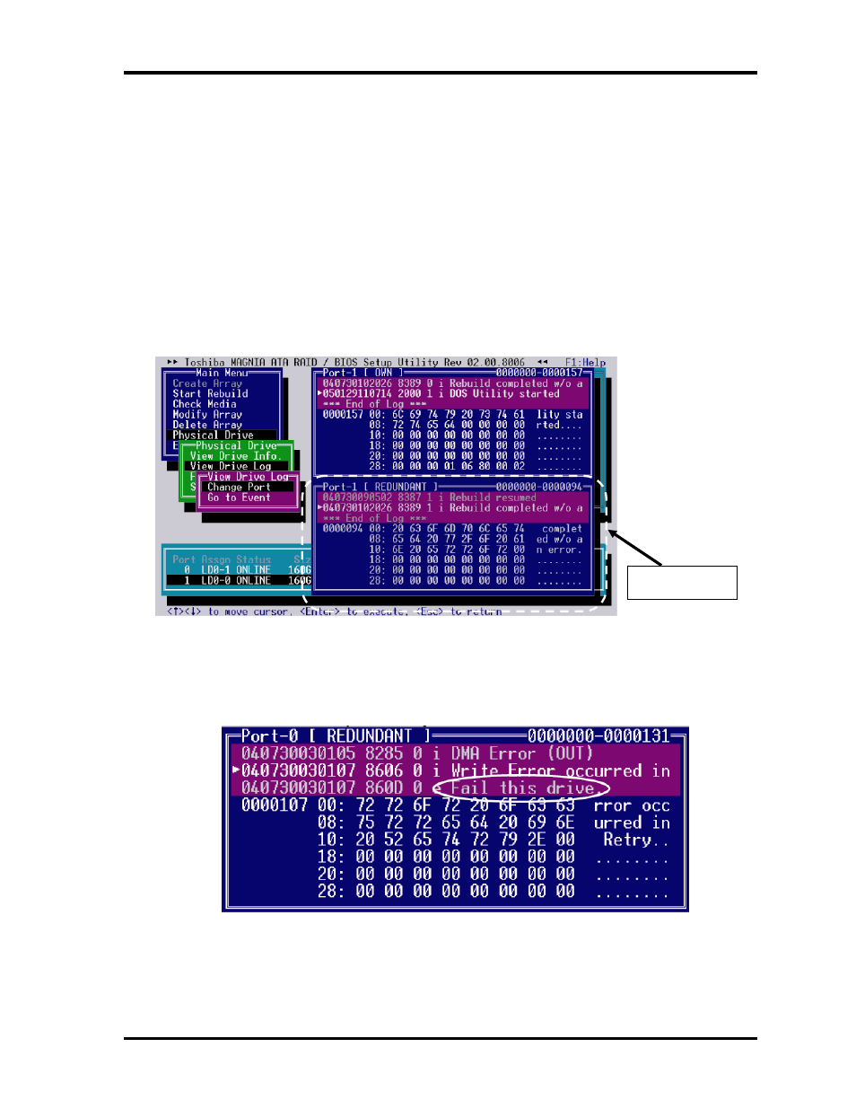 1) when “fail” or “nodrive” is displayed | Toshiba PORTEGE M400 User Manual | Page 401 / 426