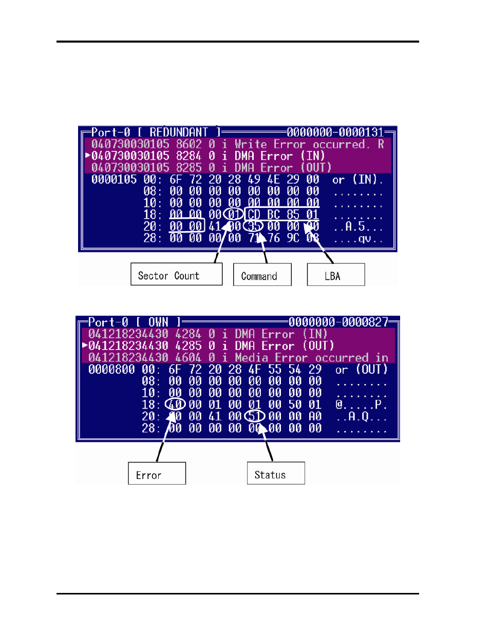 Dma error (out) | Toshiba PORTEGE M400 User Manual | Page 402 / 426