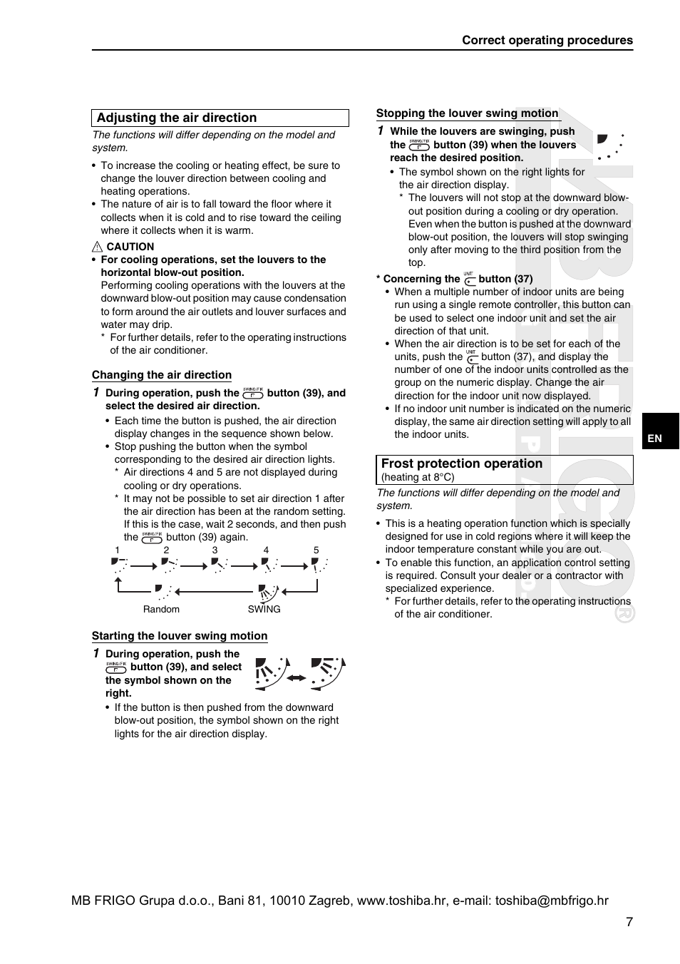 Grupad.o.o | Toshiba RBC-AMS41E User Manual | Page 8 / 21