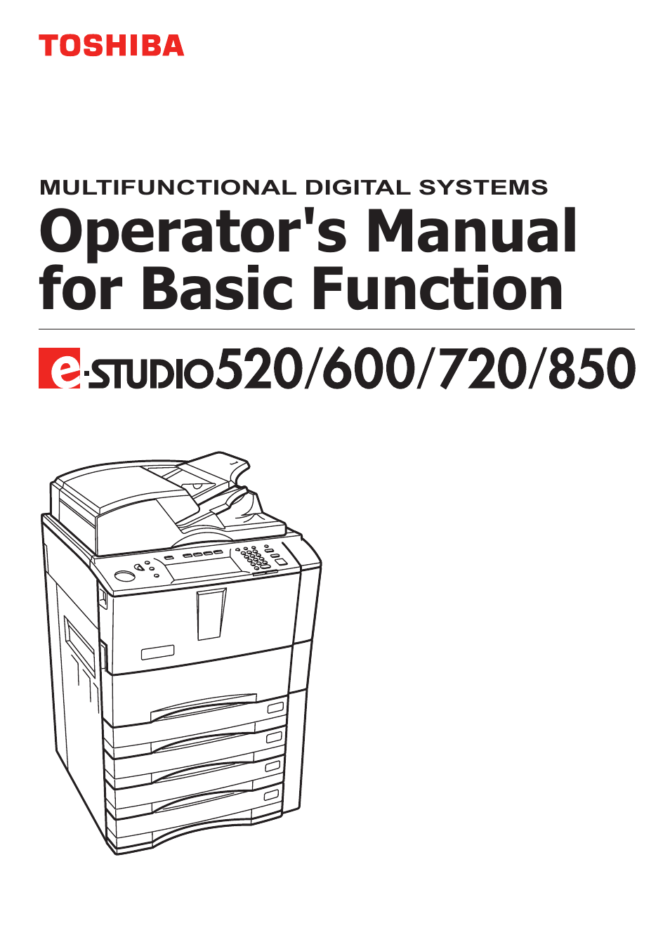 Toshiba E-STUDIO 850 User Manual | 338 pages