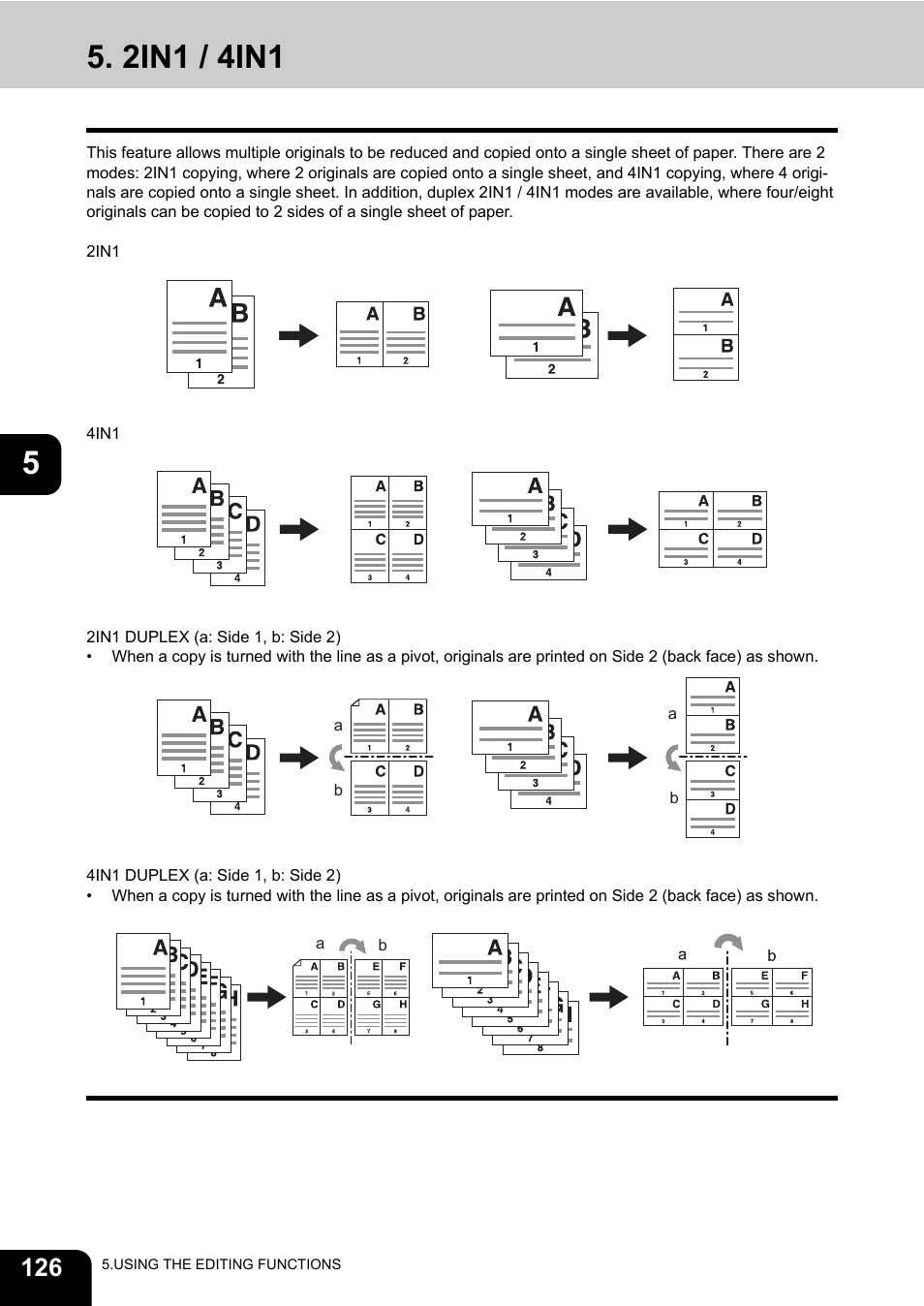 2in1 / 4in1 | Toshiba E-STUDIO 850 User Manual | Page 128 / 338