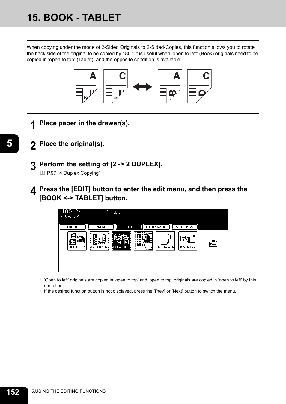 Book - tablet | Toshiba E-STUDIO 850 User Manual | Page 154 / 338