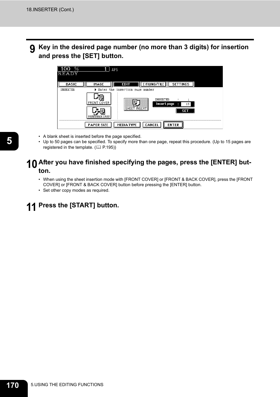 Toshiba E-STUDIO 850 User Manual | Page 172 / 338