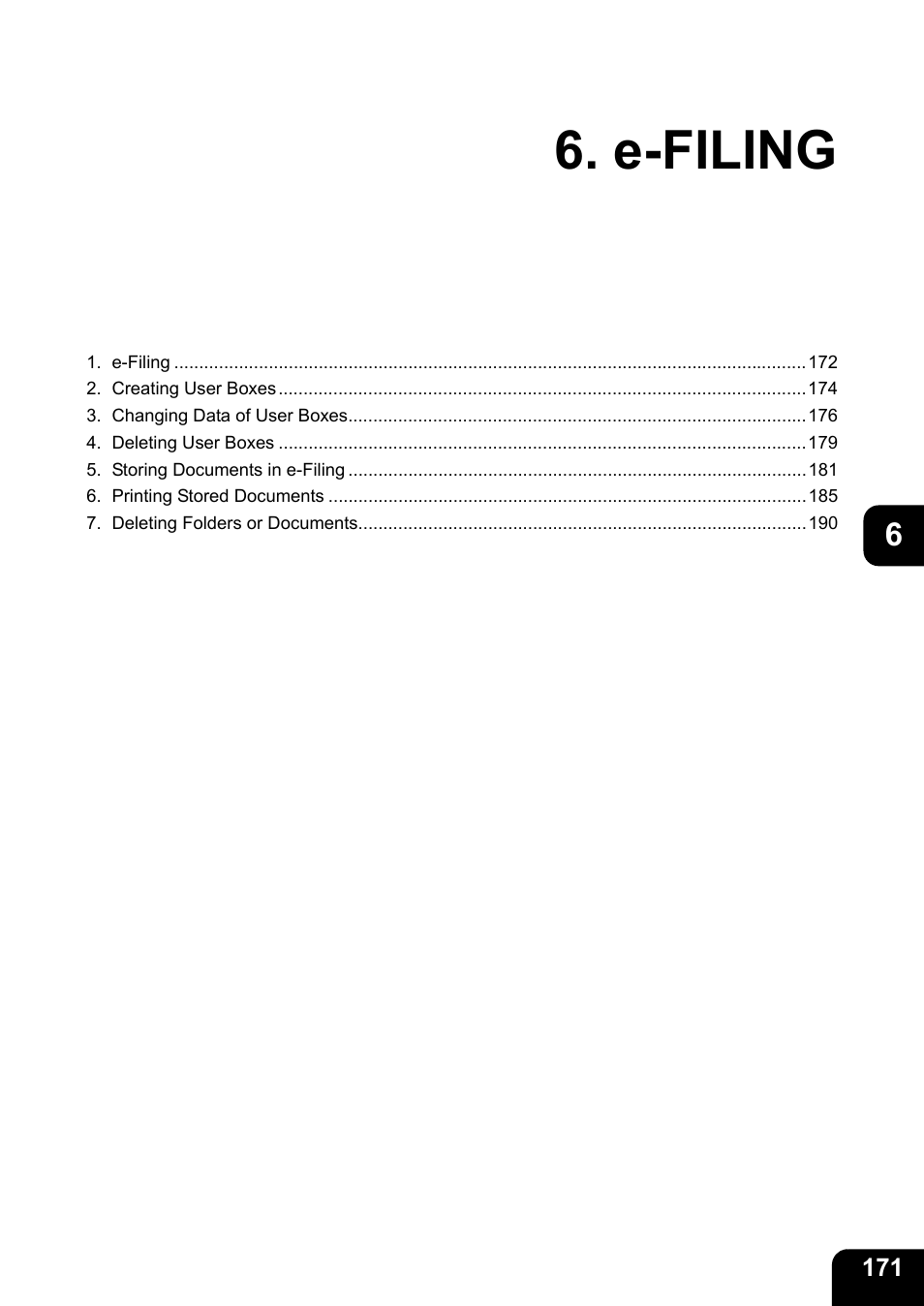 E-filing | Toshiba E-STUDIO 850 User Manual | Page 173 / 338