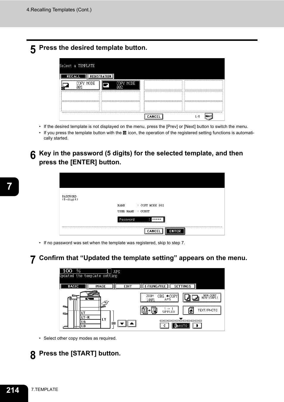 Toshiba E-STUDIO 850 User Manual | Page 216 / 338