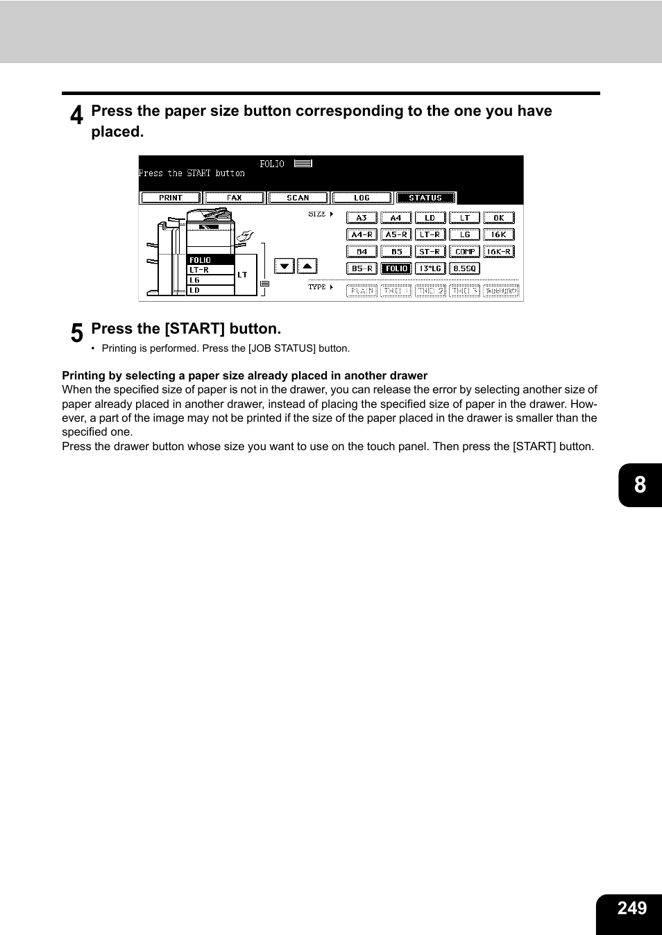 Toshiba E-STUDIO 850 User Manual | Page 251 / 338