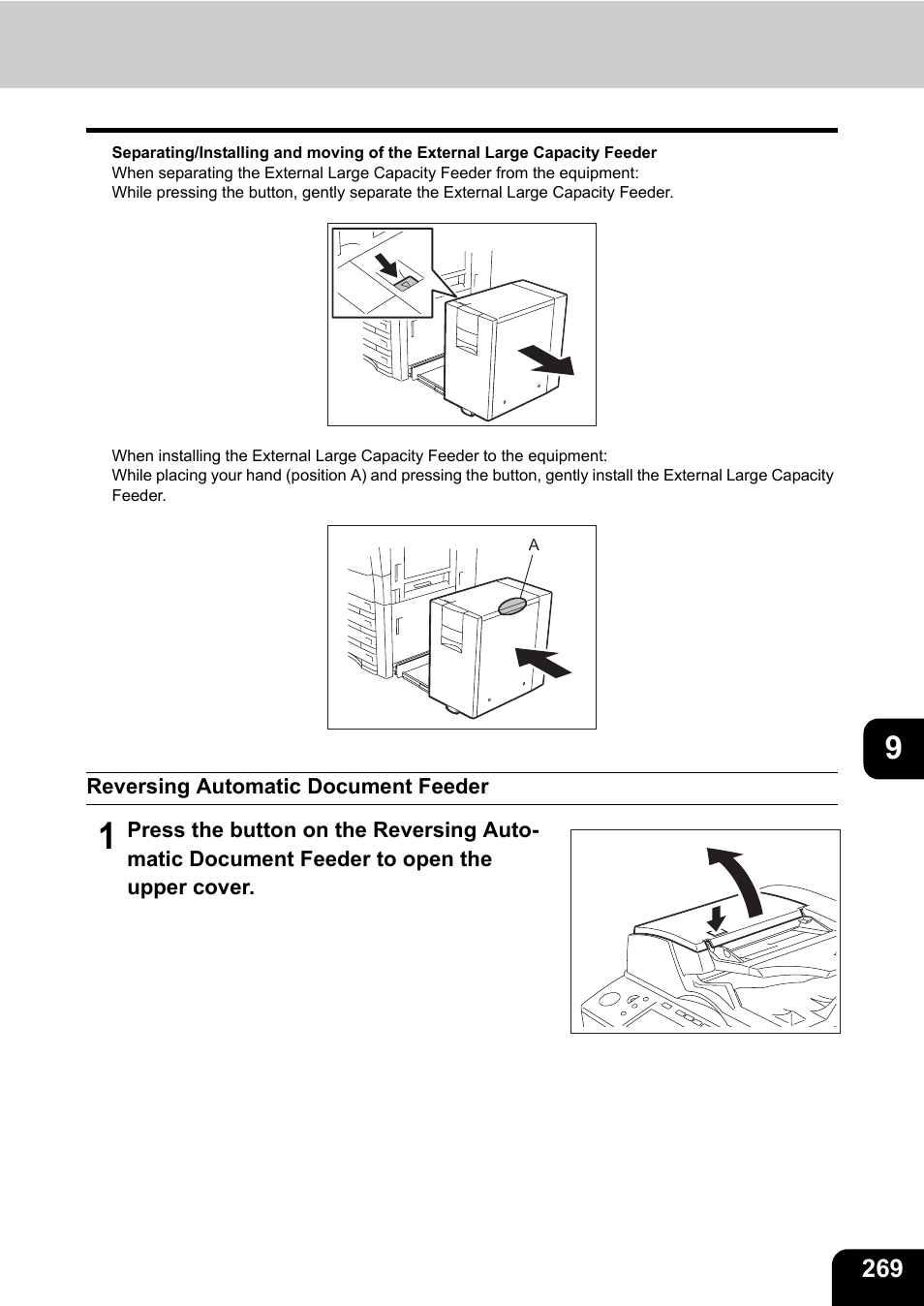 Reversing automatic document feeder, P.269) | Toshiba E-STUDIO 850 User Manual | Page 271 / 338